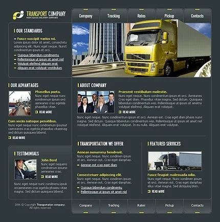 Flash-сайт (полностью во флэше) На тему перевозки 12758