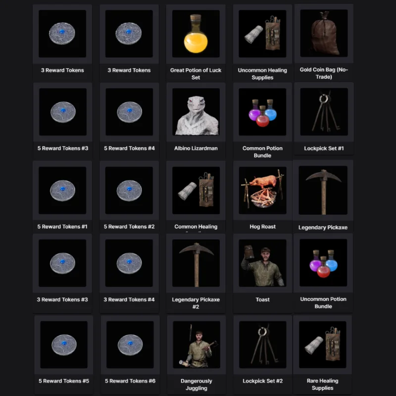 Dark and Darker 57 предметов Сезон 7 Twitch Drops