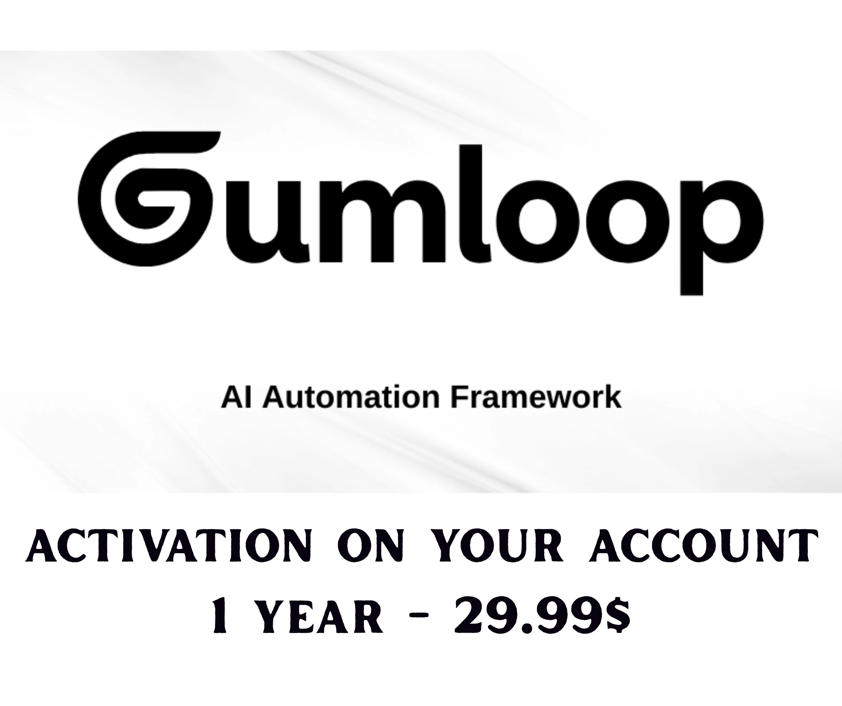 План Gumloop Solo — 1 год — на вашу почту