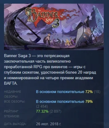 The Banner Saga 3: Standard Edition STEAM РОССИЯ