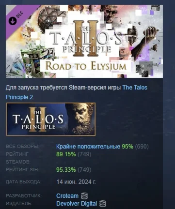 The Talos Principle 2 - Road to Elysium Pack STEAM