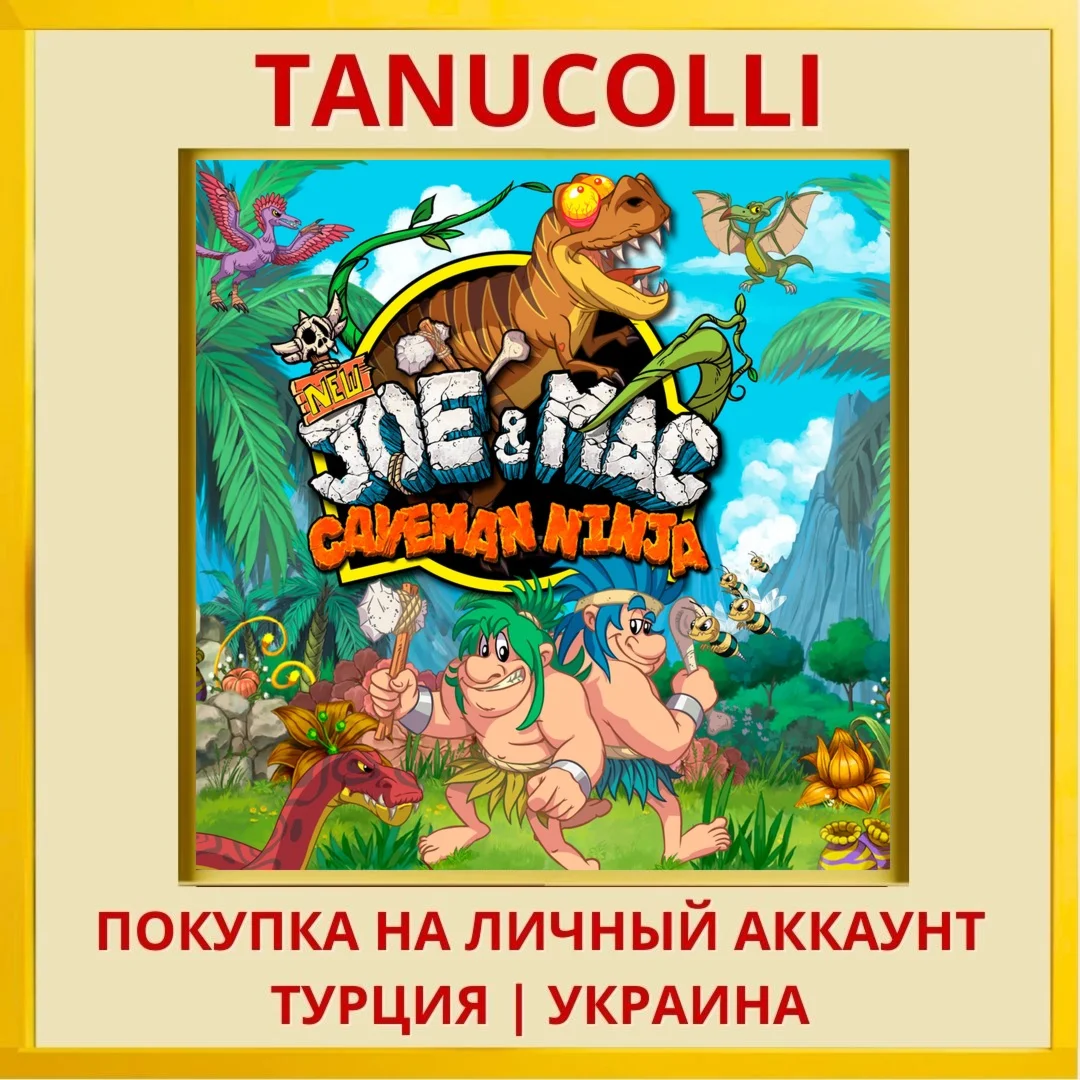 NEW Joe & Mac - Caveman Ninja PS4/PS5/PS Турция/Украина