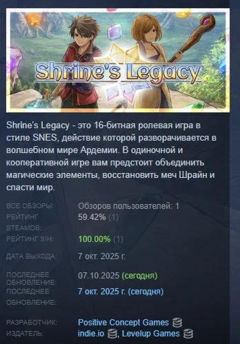 Shrine's Legacy АВТОДОСТАВКА STEAM РОССИЯ