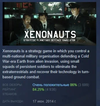 Xenonauts АВТОДОСТАВКА STEAM РОССИЯ
