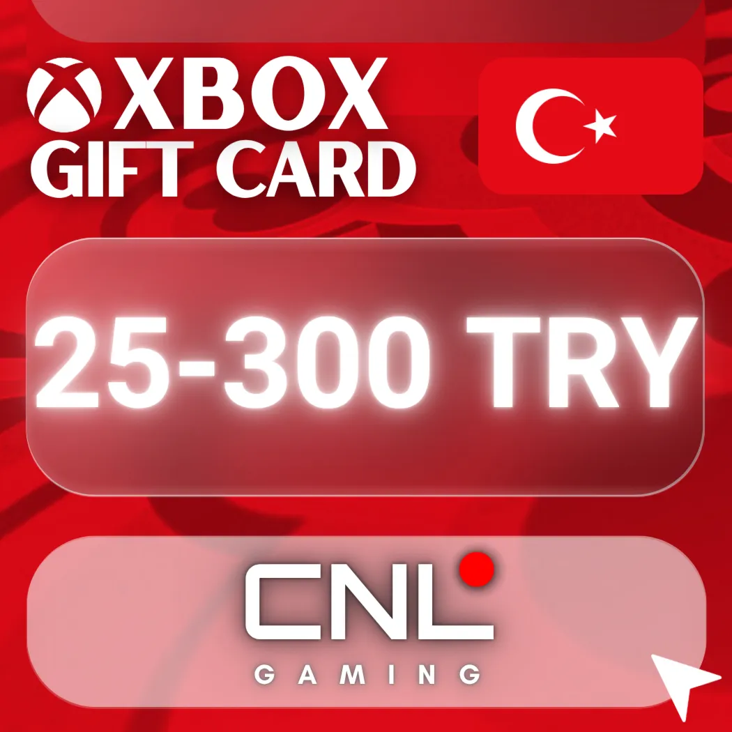 Xbox Подарочная карта TRY (Турция) 25–300