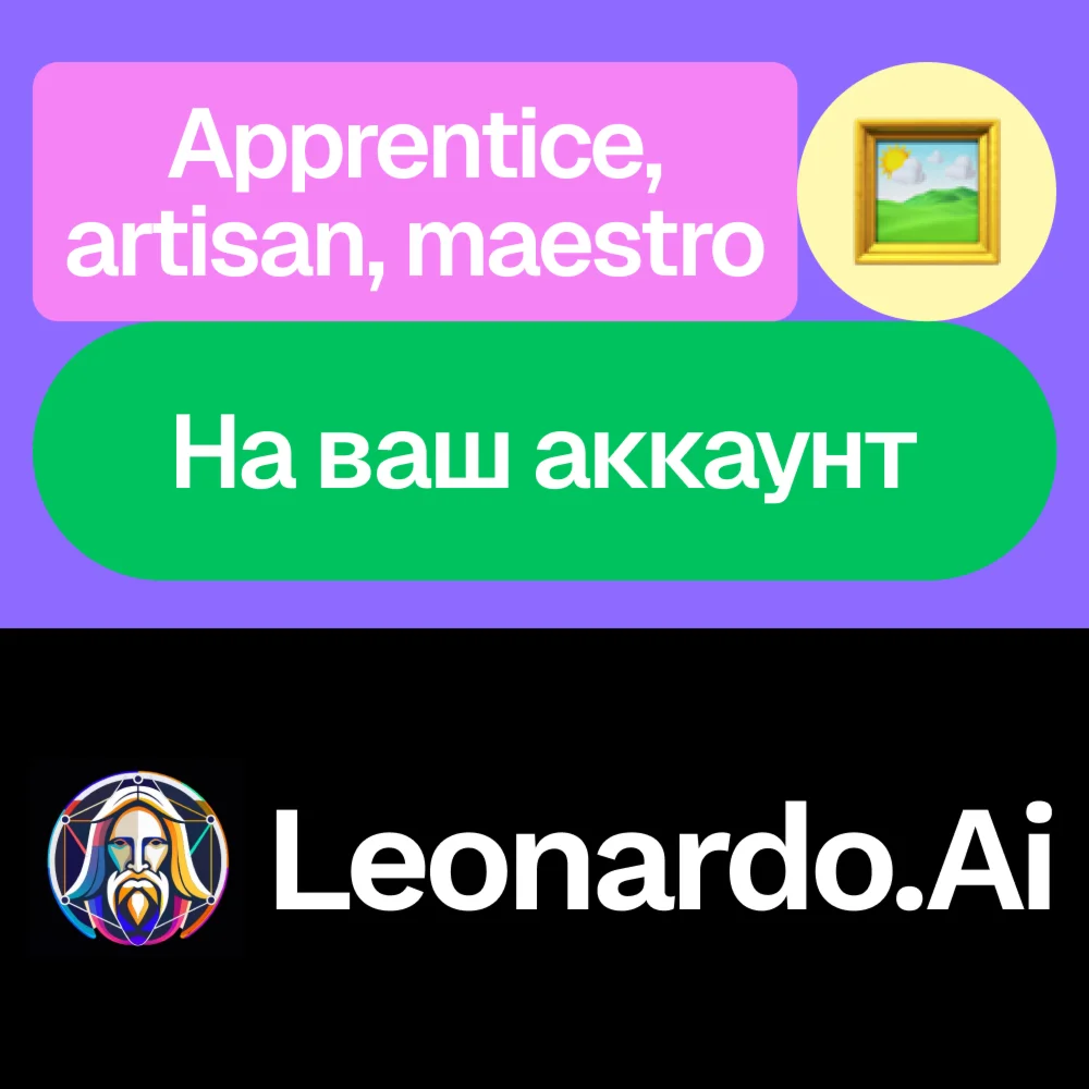 Leonardo Ai | Apprentice, artisan | Месяц | На ваш акк
