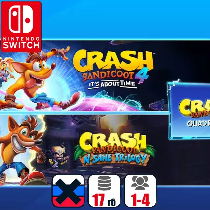 Crash Bandicoot - Quadrilogy | Nintendo Switch 1/2