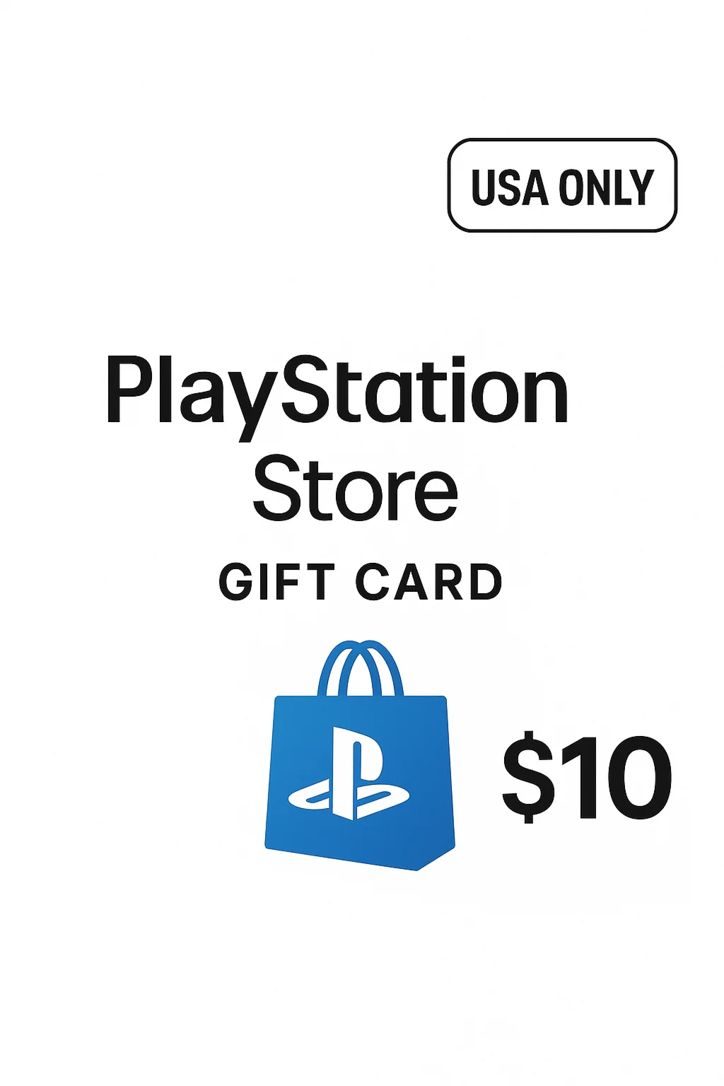 Карта PlayStation (PSN) 10 USD (Долларов) США