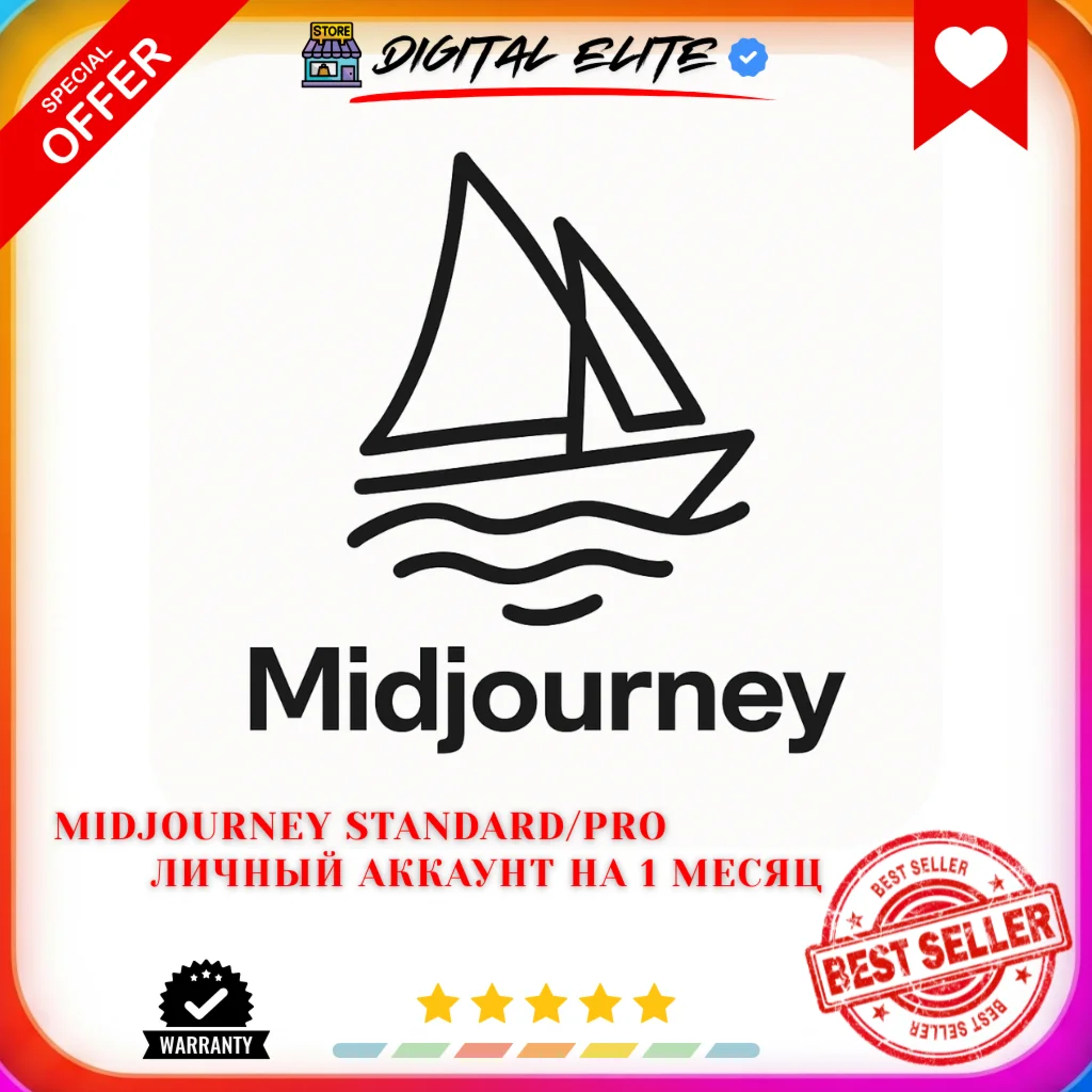 Midjourney Standard/Pro — личный аккаунт на 1 месяц