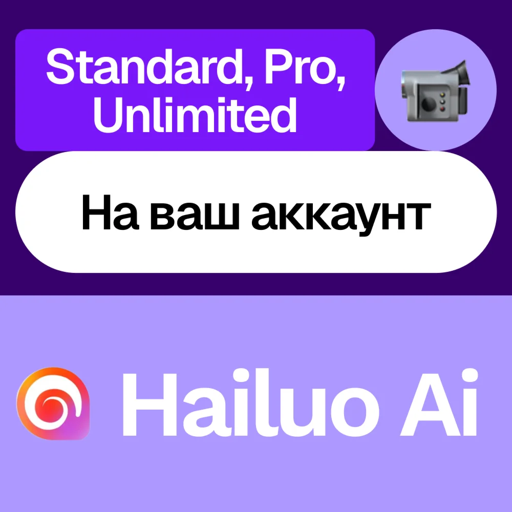 ️ Hailuo Ai | Standard, Pro, Unlimited | На ваш акк