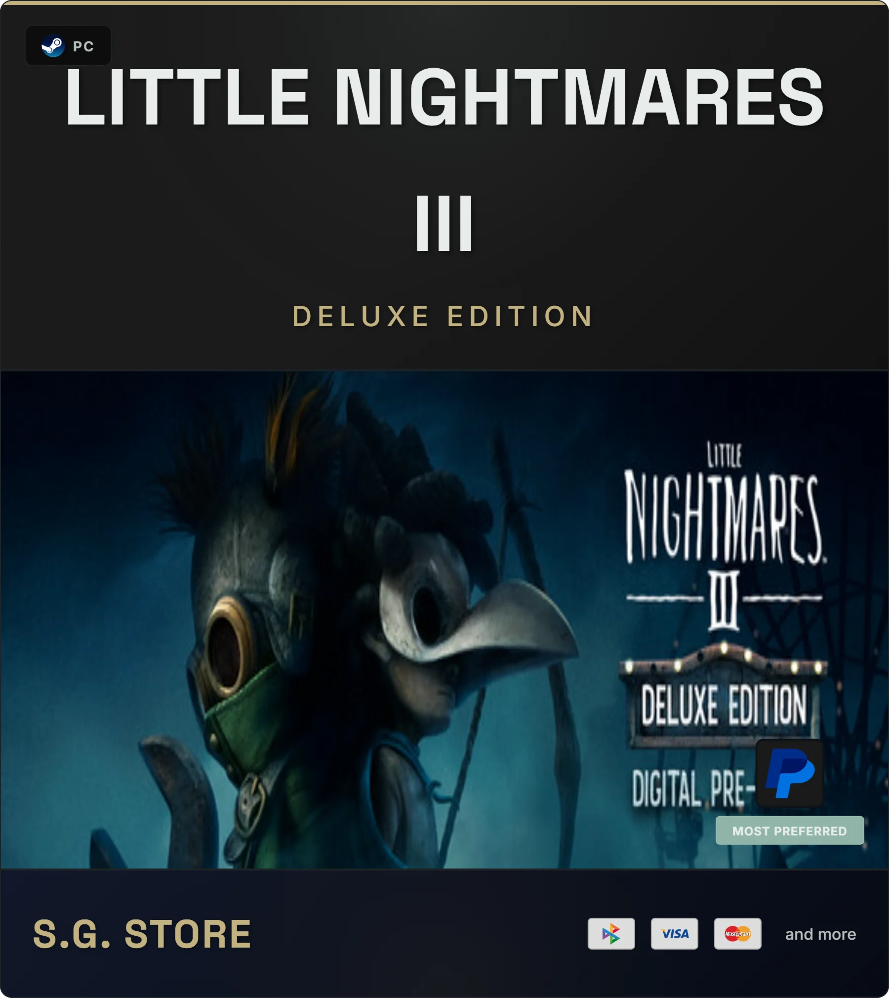 ️ Little Nightmares 3 III Deluxe E Steam Offline