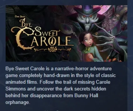 Bye Sweet Carole АВТОДОСТАВКА STEAM РОССИЯ