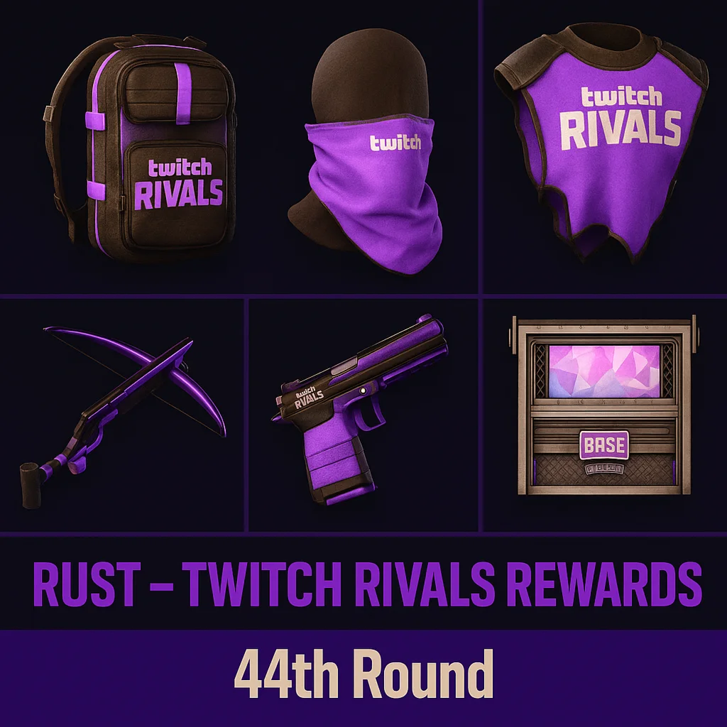 RUST | TWITCH DROPS | 44 РАУНД | 6 СКИНОВ