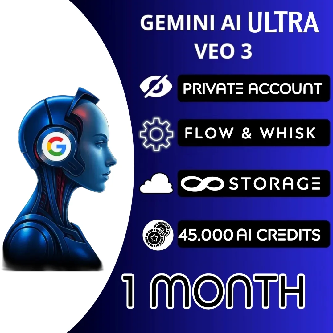 Gemini AI Ultra | Business |  45000 кредитов |  1 месяц