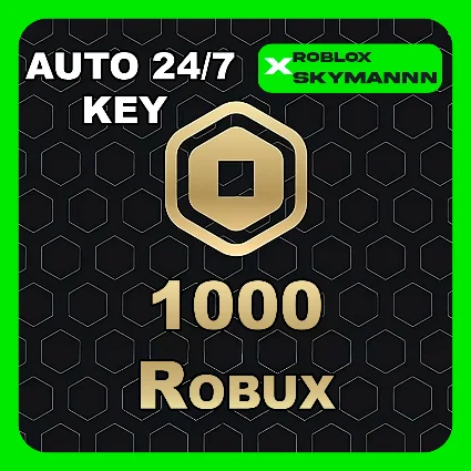 1000 ROBUX КАРТА ПОПОЛНЕНИЯ ROBLOX GLOBAL АВТО 24/7