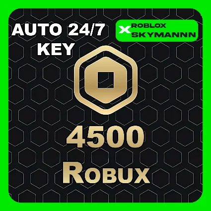4500 ROBUX КАРТА ПОПОЛНЕНИЯ ROBLOX GLOBAL АВТО 24/7