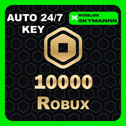 10.000 ROBUX КАРТА ПОПОЛНЕНИЯ ROBLOX GLOBAL АВТО 24/7