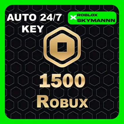 1500 ROBUX КАРТА ПОПОЛНЕНИЯ ROBLOX GLOBAL АВТО 24/7