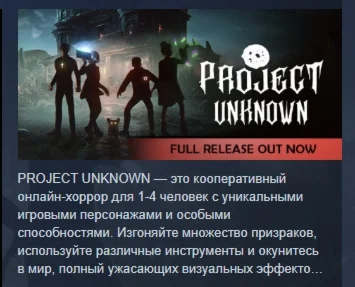 Project Unknown АВТОДОСТАВКА STEAM GIFT РОССИЯ