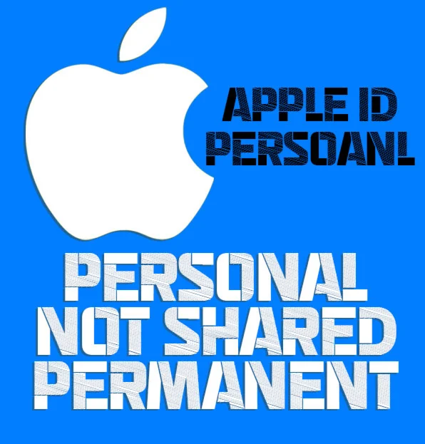 Apple ID [Персональный/Частный/Постоянный/Не общий]
