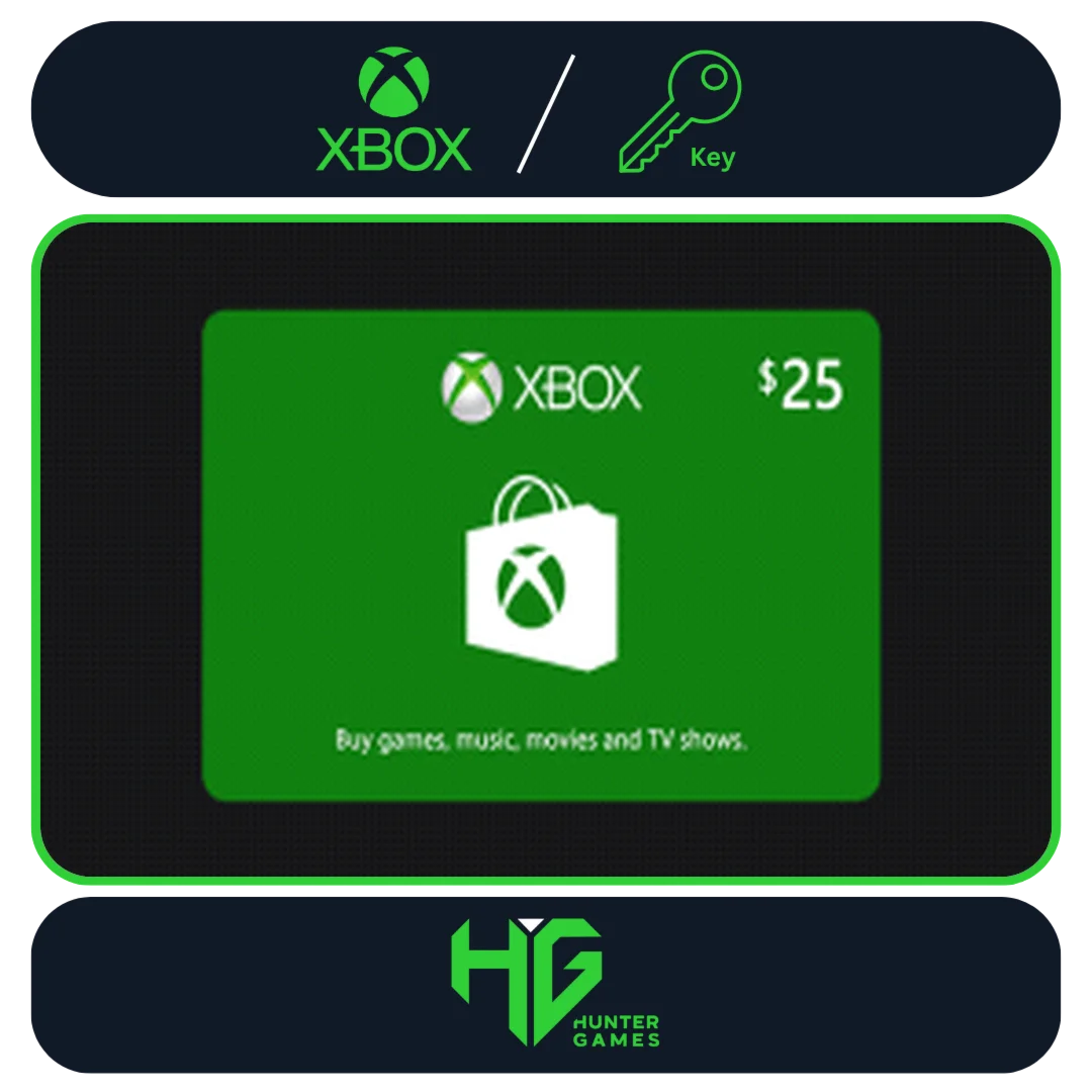 Xbox Gift Card 25$ Digital Code