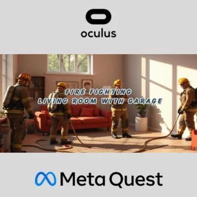 Fire Fighting: Living Room with Garage Oculus Quest
