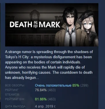 Spirit Hunter: Death Mark АВТОДОСТАВКА STEAM РОССИЯ
