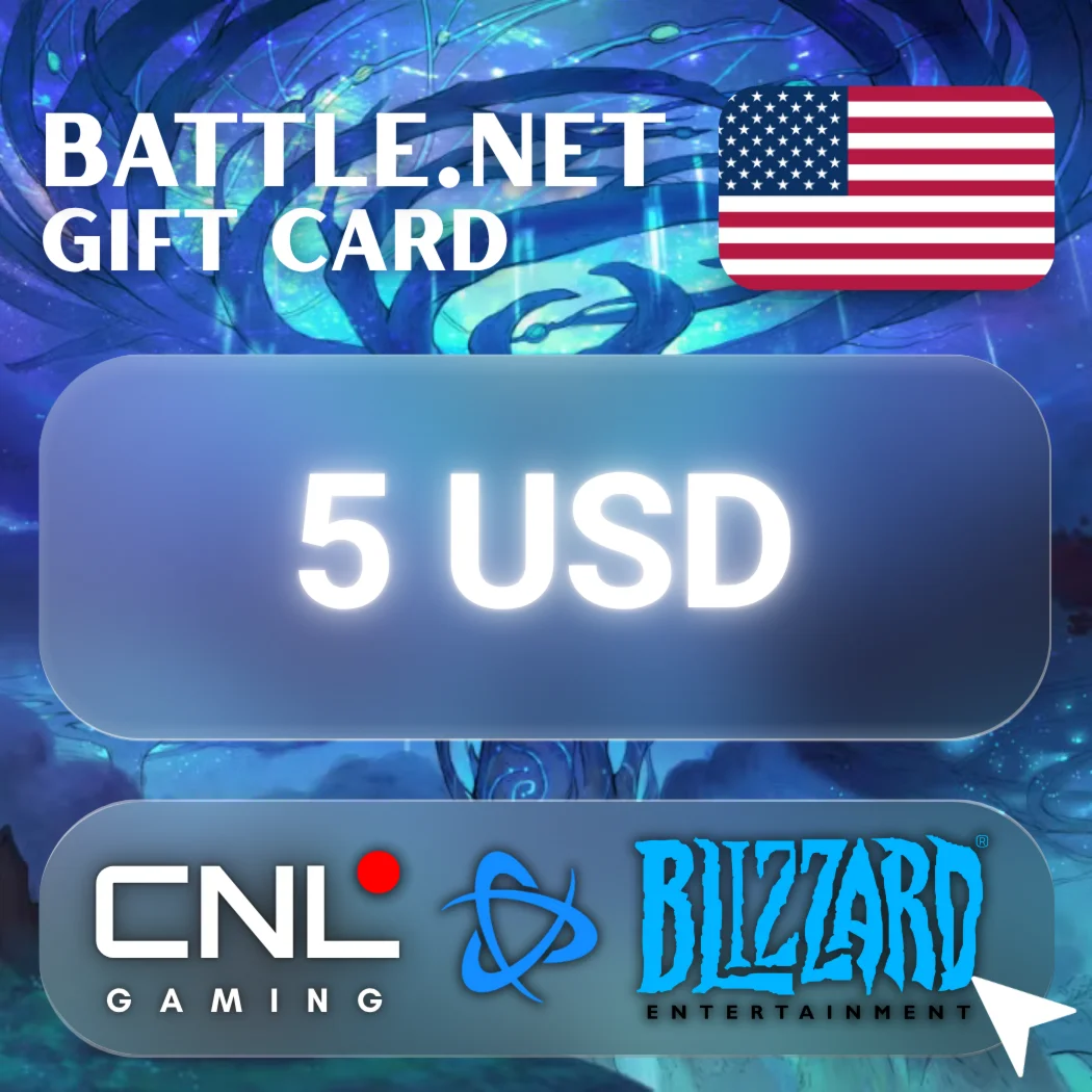 АВТО | Подарочная карта Battle.net (Blizzard) 5 США