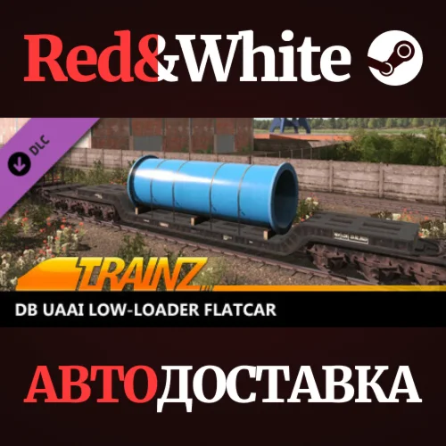 Trainz 2022 DLC - DB Uaai Low-Loader Flatcar