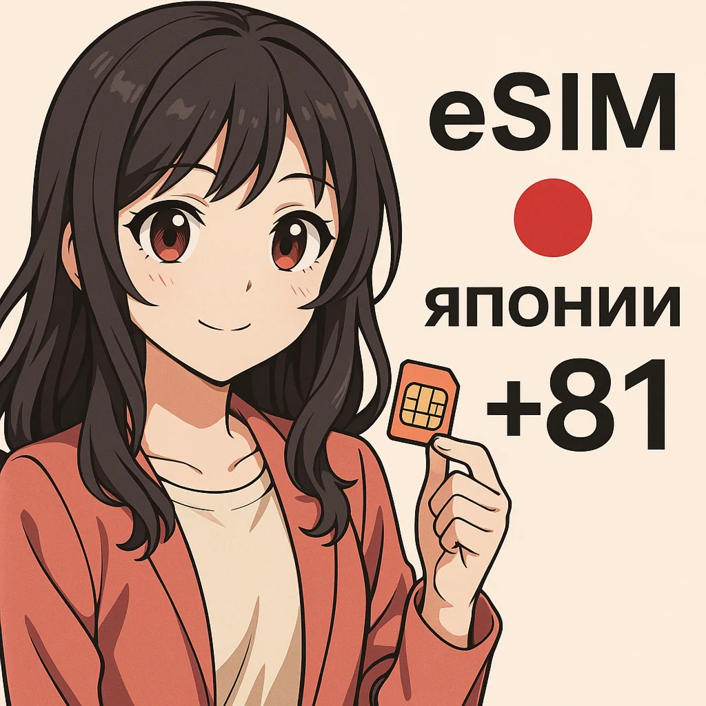 Esim номер Японии +81 для приема СМС