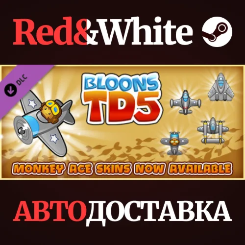 Bloons TD 5 - Top Gun Monkey Ace Skin DLC * STEAM RU