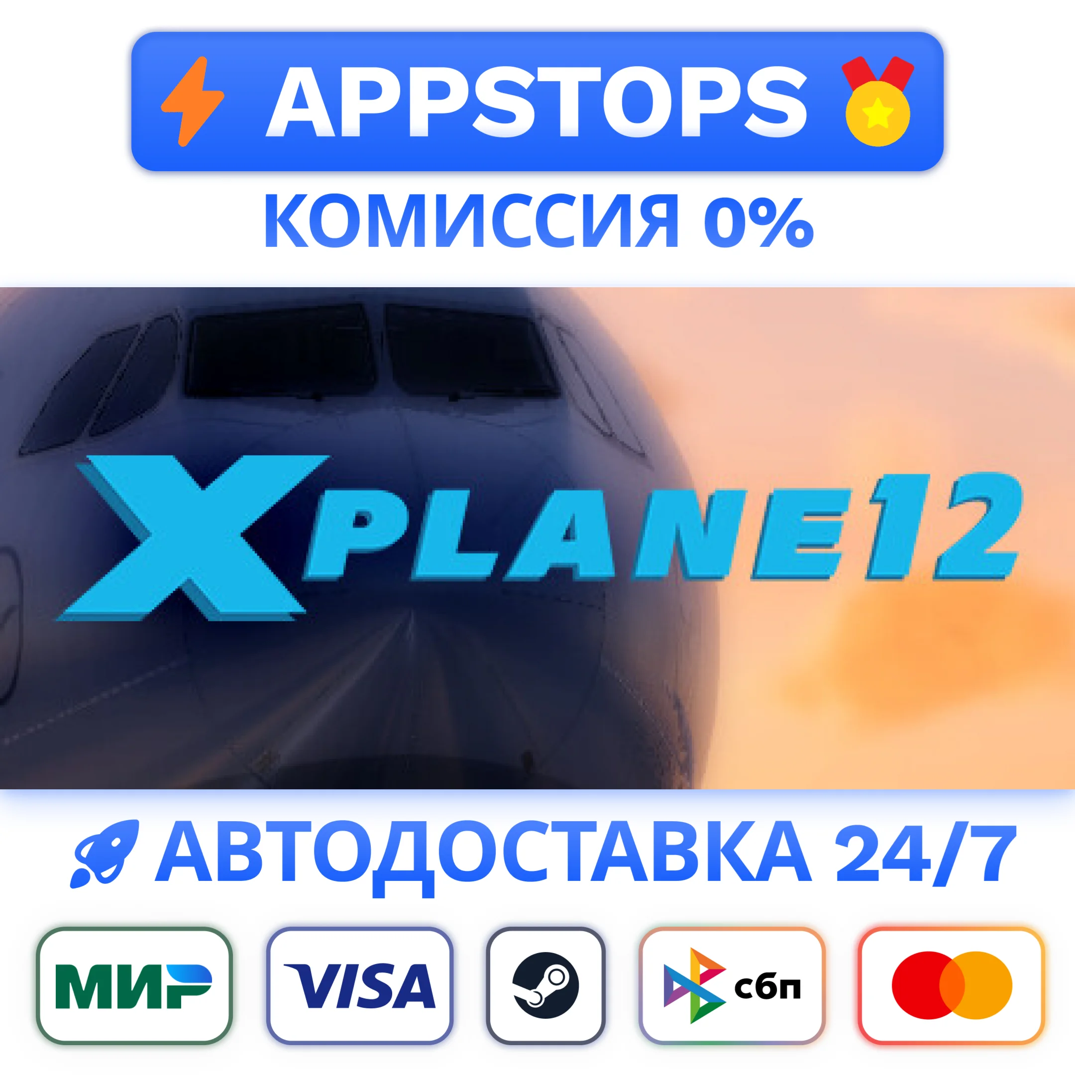 ⭐️ X-Plane 12 Steam Gift  АВТОВЫДАЧА  ВСЕ РЕГИОНЫ 
