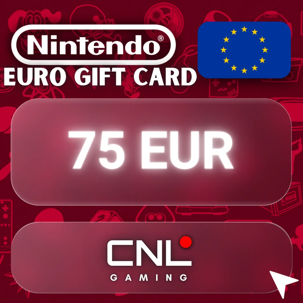  Nintendo eShop Подарочная карта 75 EUR (Европа)