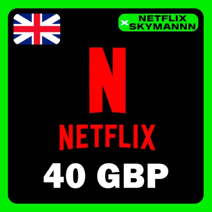 АВТО Карта пополнения Netflix 40GBP ВЕЛИКОБРИТАНИЯ 24/7