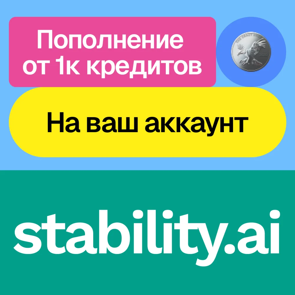 ???? Пополнение баланса Stability Ai | Без входа
