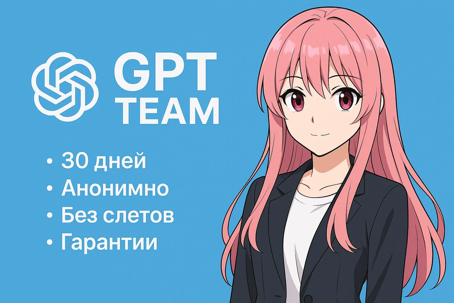 ChatGPT Team/Business 1 месяц. Доступ Pro