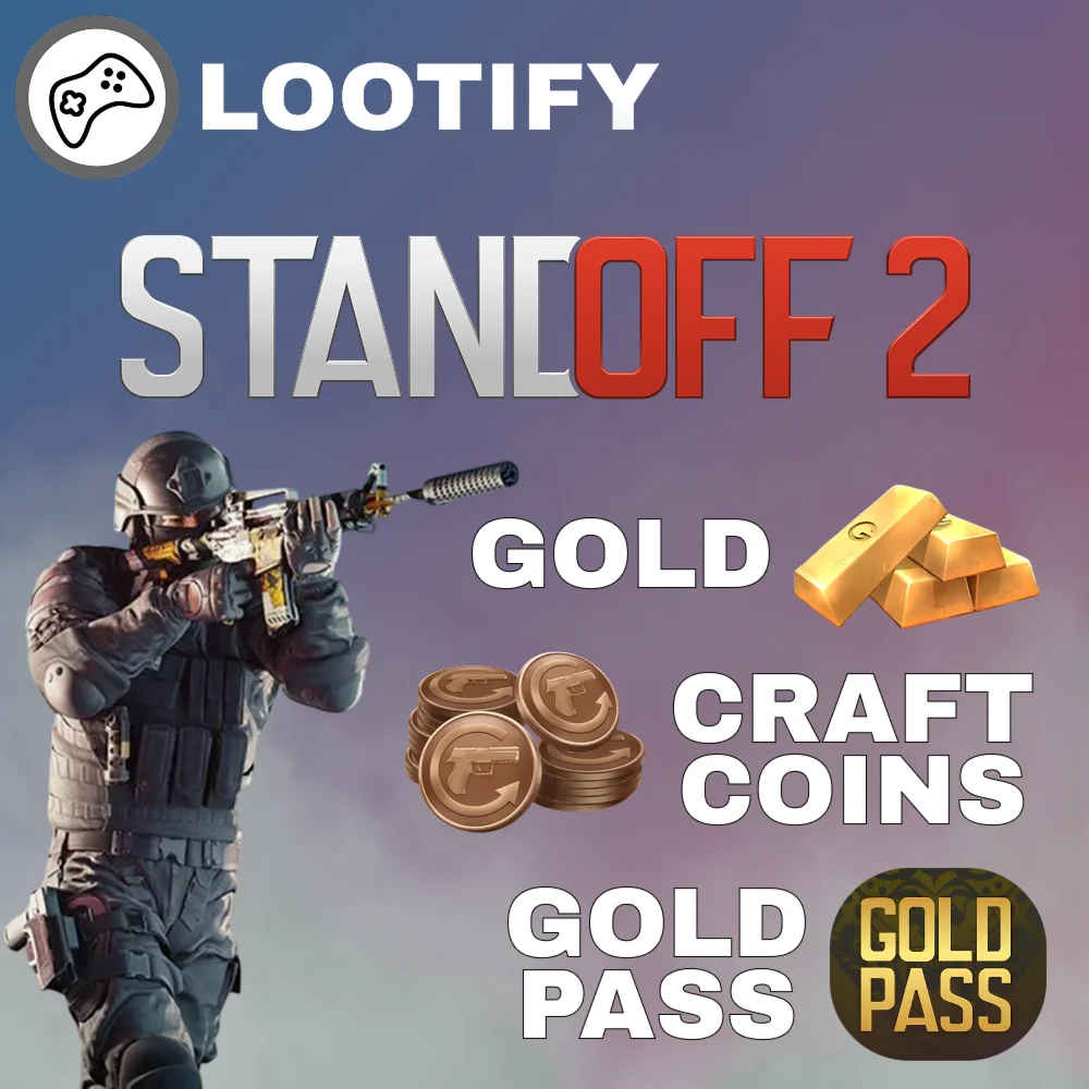 Standoff 2 (Донат Золото) по ID | 100 - 3000 Голды