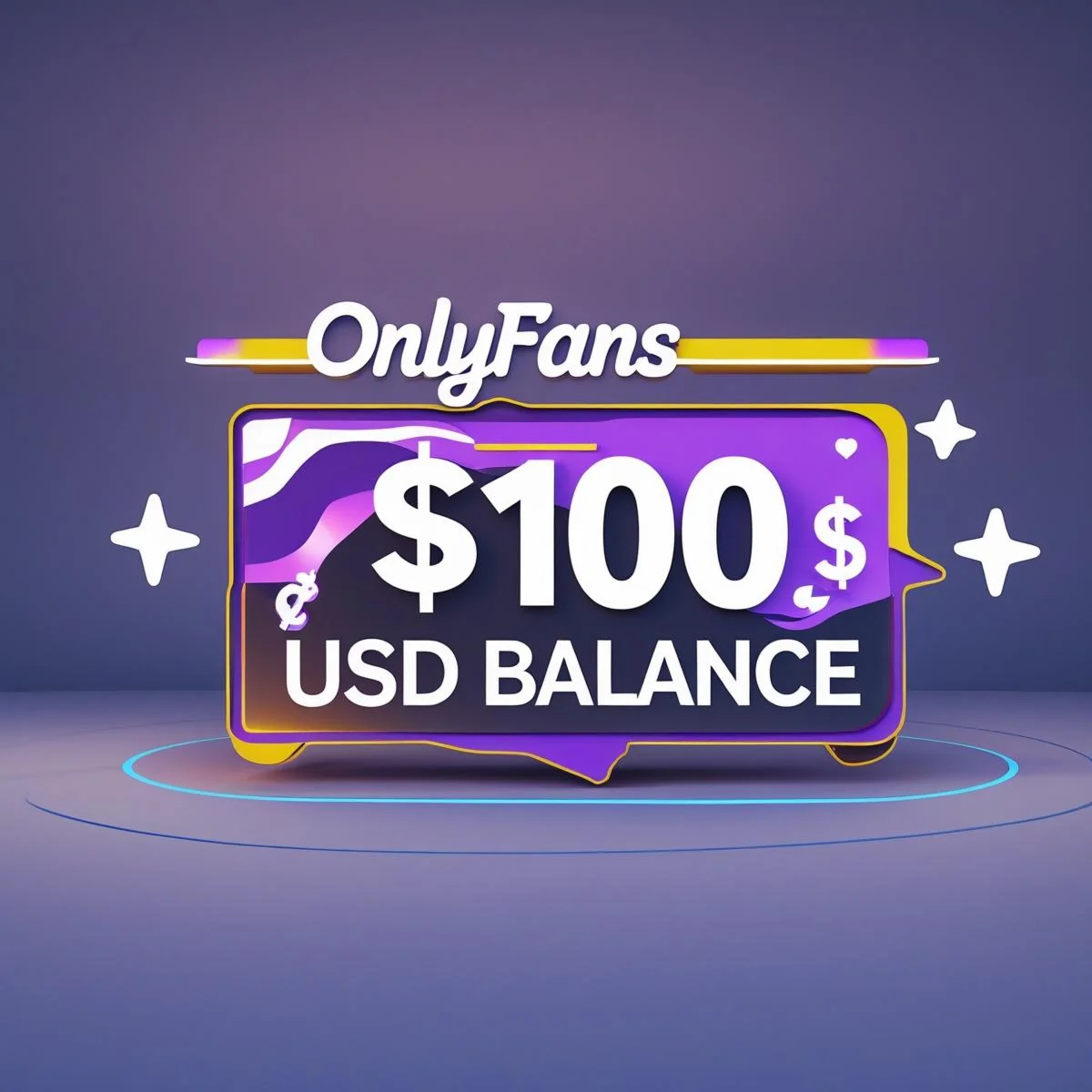 Баланс 100$ на счете Onlyfans