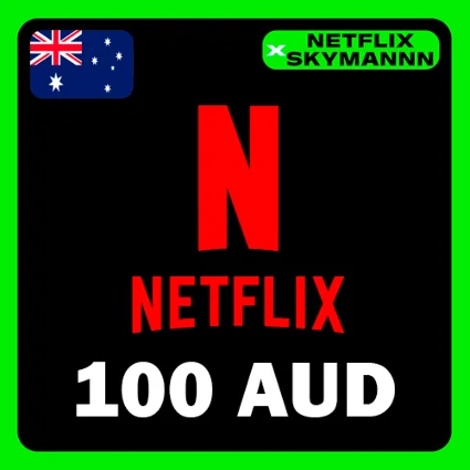 АВТО Карта пополнения Netflix 100 AUD АВСТРАЛИЯ 24/7