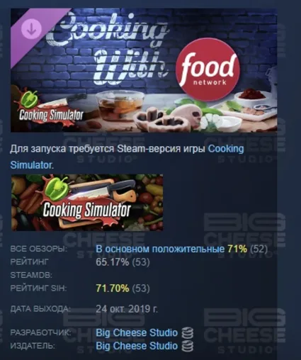 Cooking Simulator - Cooking with Food Network DLC STEAM