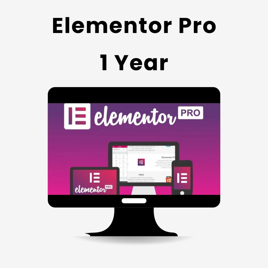 Официальная лицензия плагина Elementor Pro на 1 год