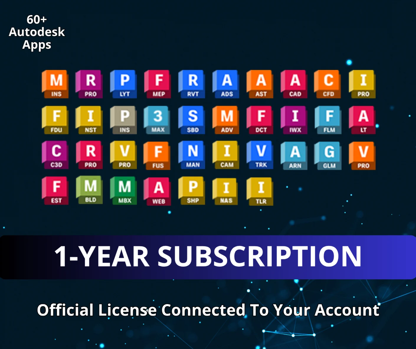 Подписка на все приложения Autodesk на 1 год
