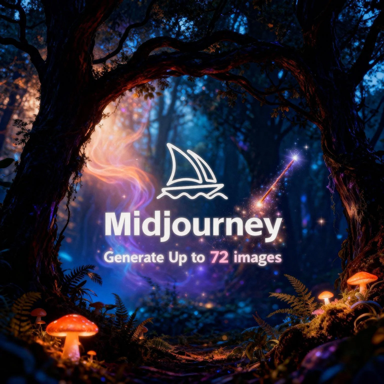 Midjourney Генерируйте до 72 Изображения  +бонусы