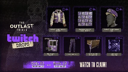 The Outlast Trials Murkoff Set 7 предметов Twitch Drop