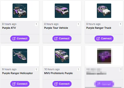 Jurassic World Evolution 3 Фиолетовый транспорт*5