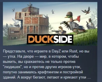 DUCKSIDE STEAM KEY REGION FREE GLOBAL+РОССИЯ