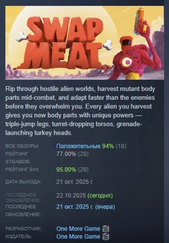 SWAPMEAT АВТОДОСТАВКА STEAM РОССИЯ