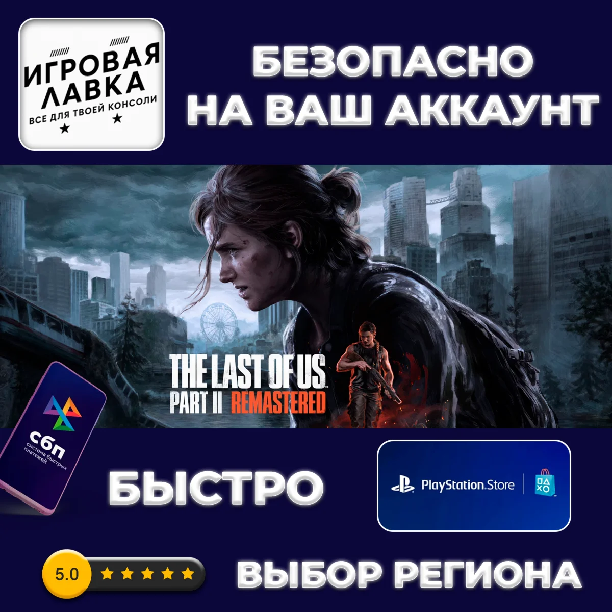 The Last of Us Part II Remastered | PS5 | Выбор региона