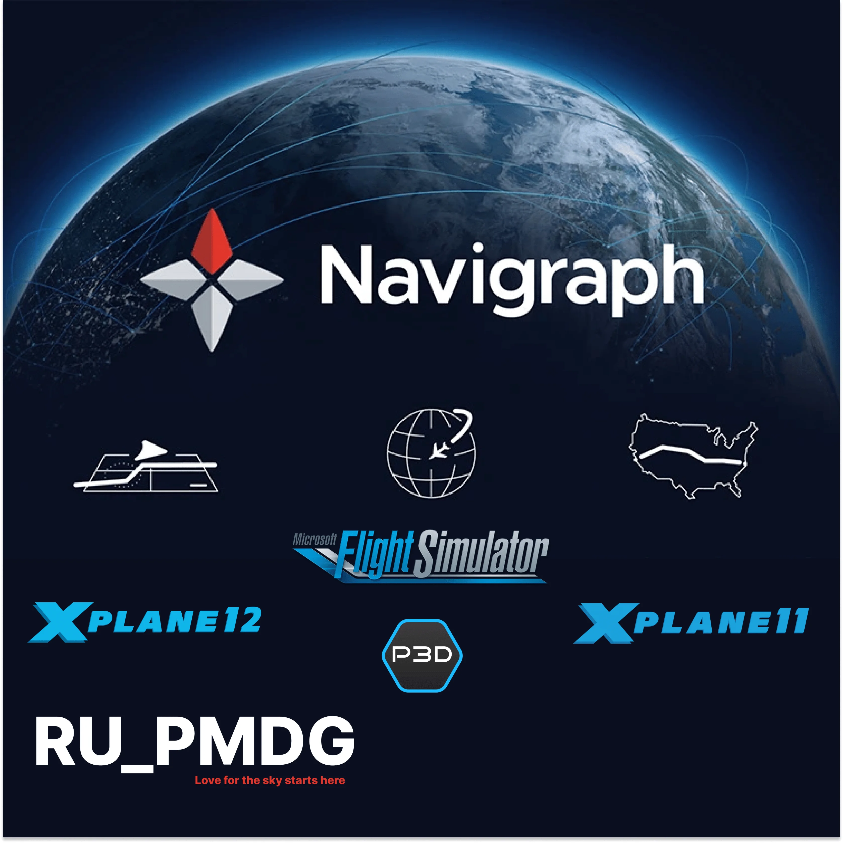 Navigraph for MSFS2020/24, X-Plane 11/12, P3D