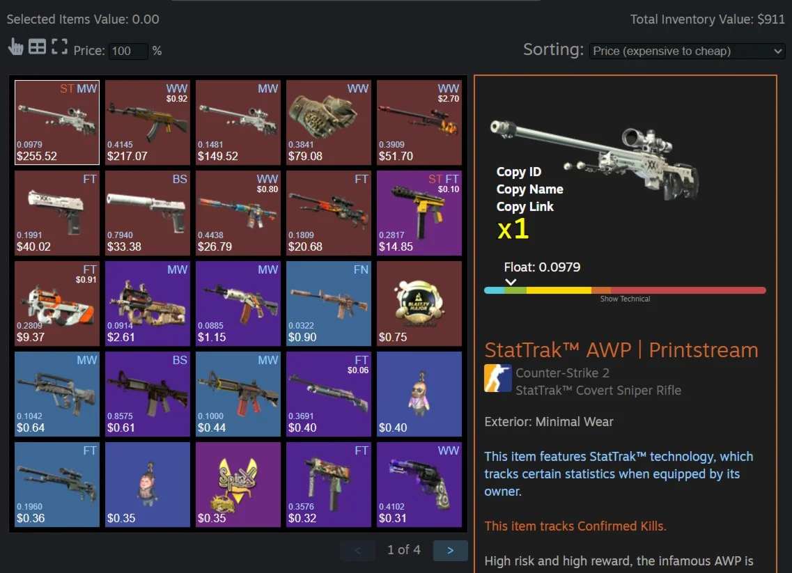 ✅CS2 + СКИНЫ⭐ ИНВЕНТАРЬ 75 000 РУБЛЕЙ ⭐FACEIT ⭐TB